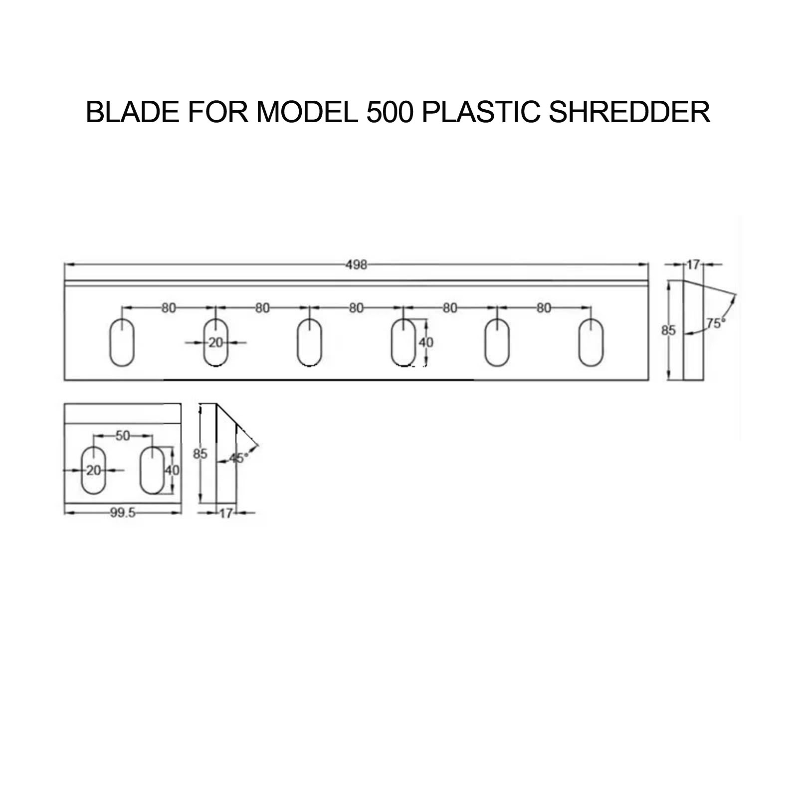 500-plastic-shredder-blades-drawing 500 塑料撕碎机刀片图纸