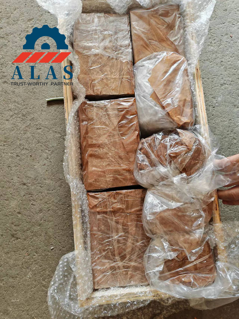 ALAS Reinforced Plywood Case Sea Freight Protection 出口胶合板箱中的 ALAS H13 剪力块