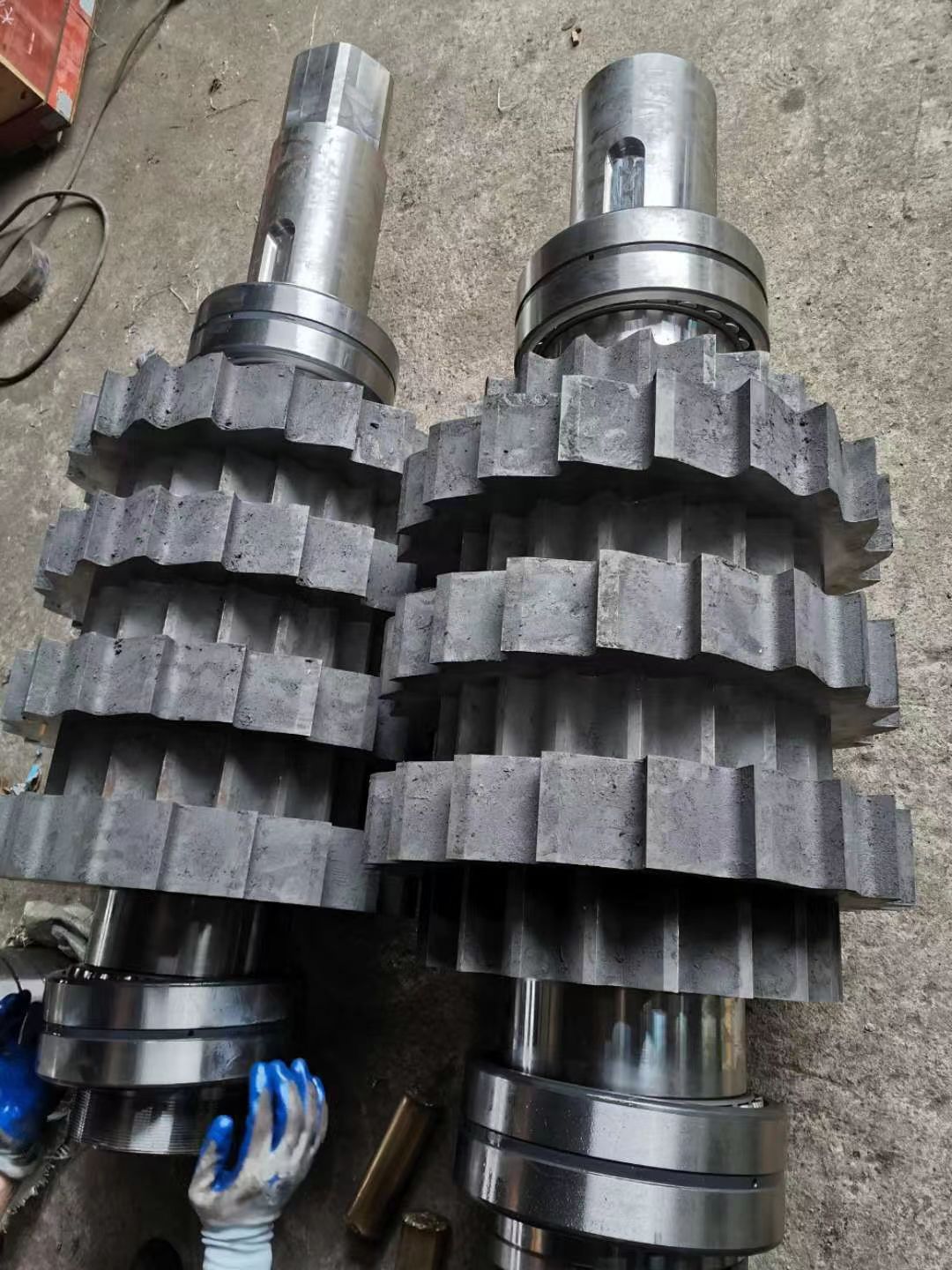 双轴碎纸机轴组件带刀具-06 双轴碎纸机轴组件