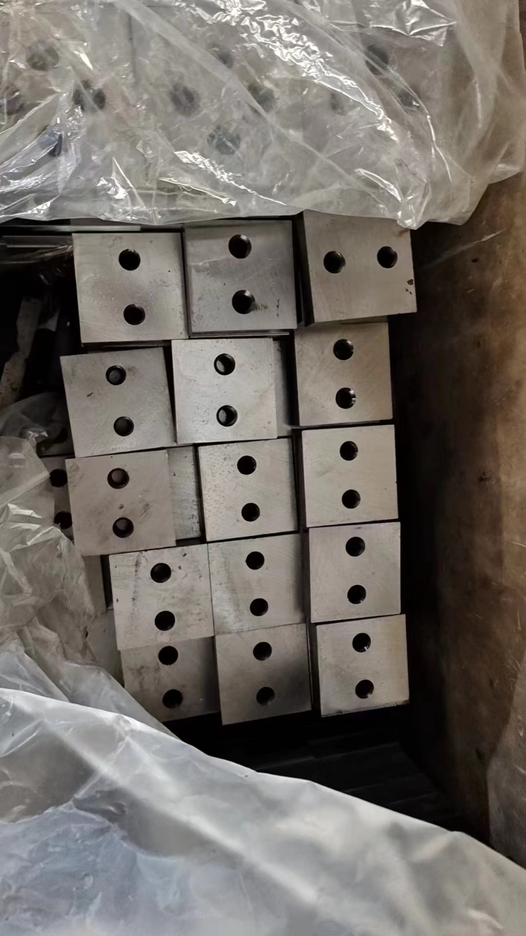 钢筋切割刀片库存照片