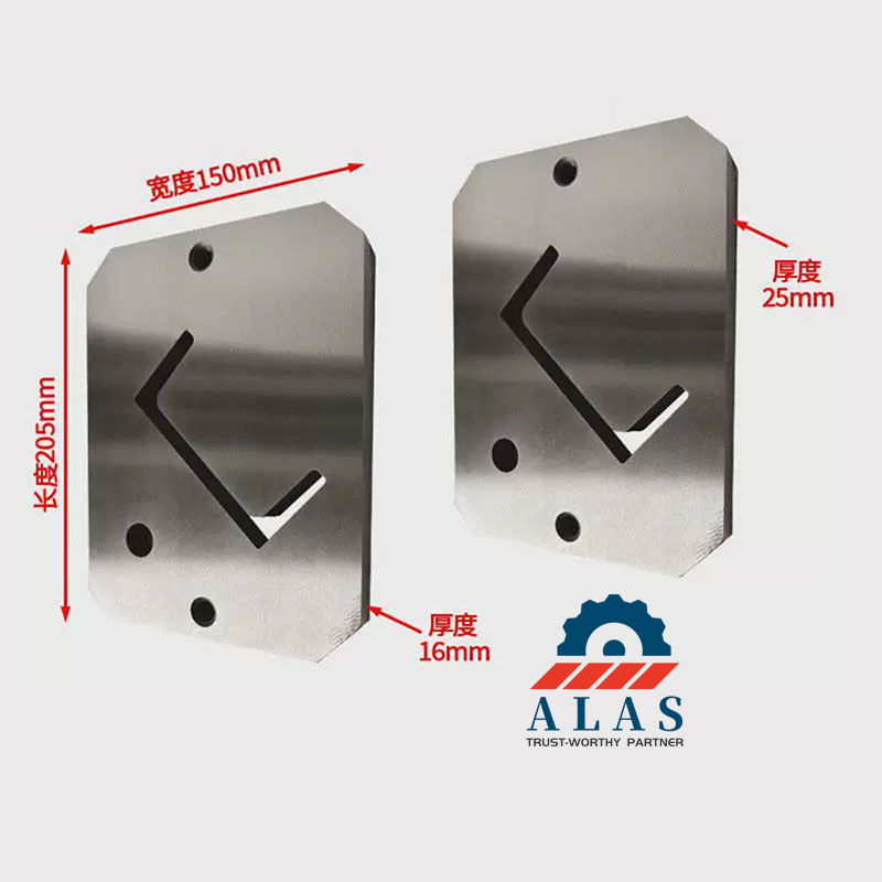定制 H13 热作工具钢剪切刀片的技术尺寸规格。