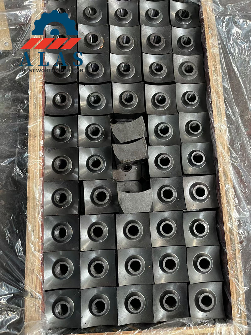 ALAS 包装在木箱中的优质方形单轴撕碎机切削刀片