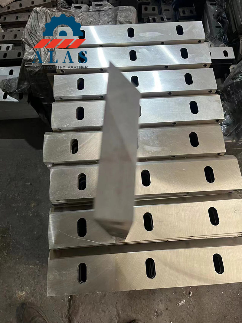 批量生产抛光表面的 ALAS 精密造粒机刀片和重型塑料破碎机刀片